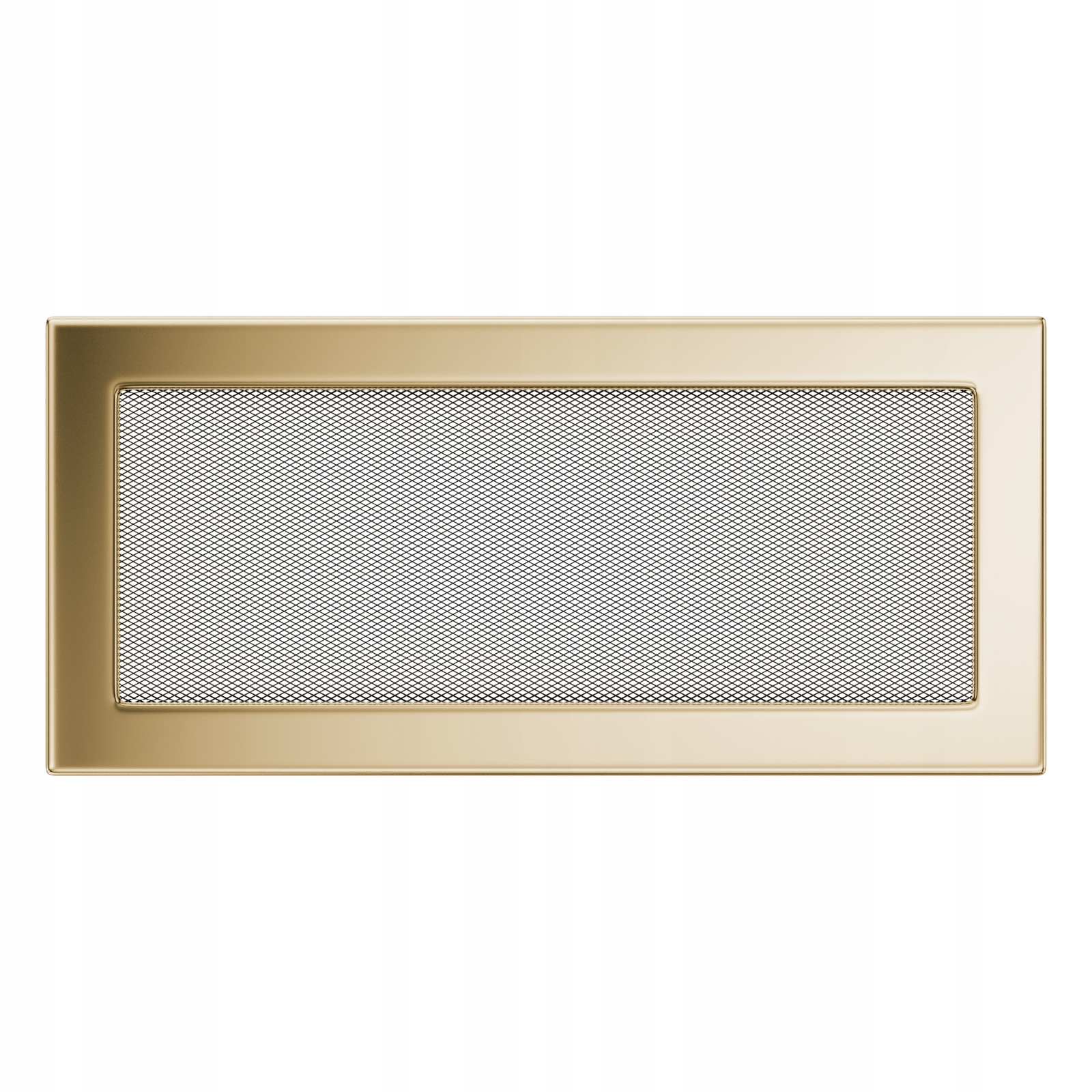Ventilační mřížka do krbu 17x37, pozlacená