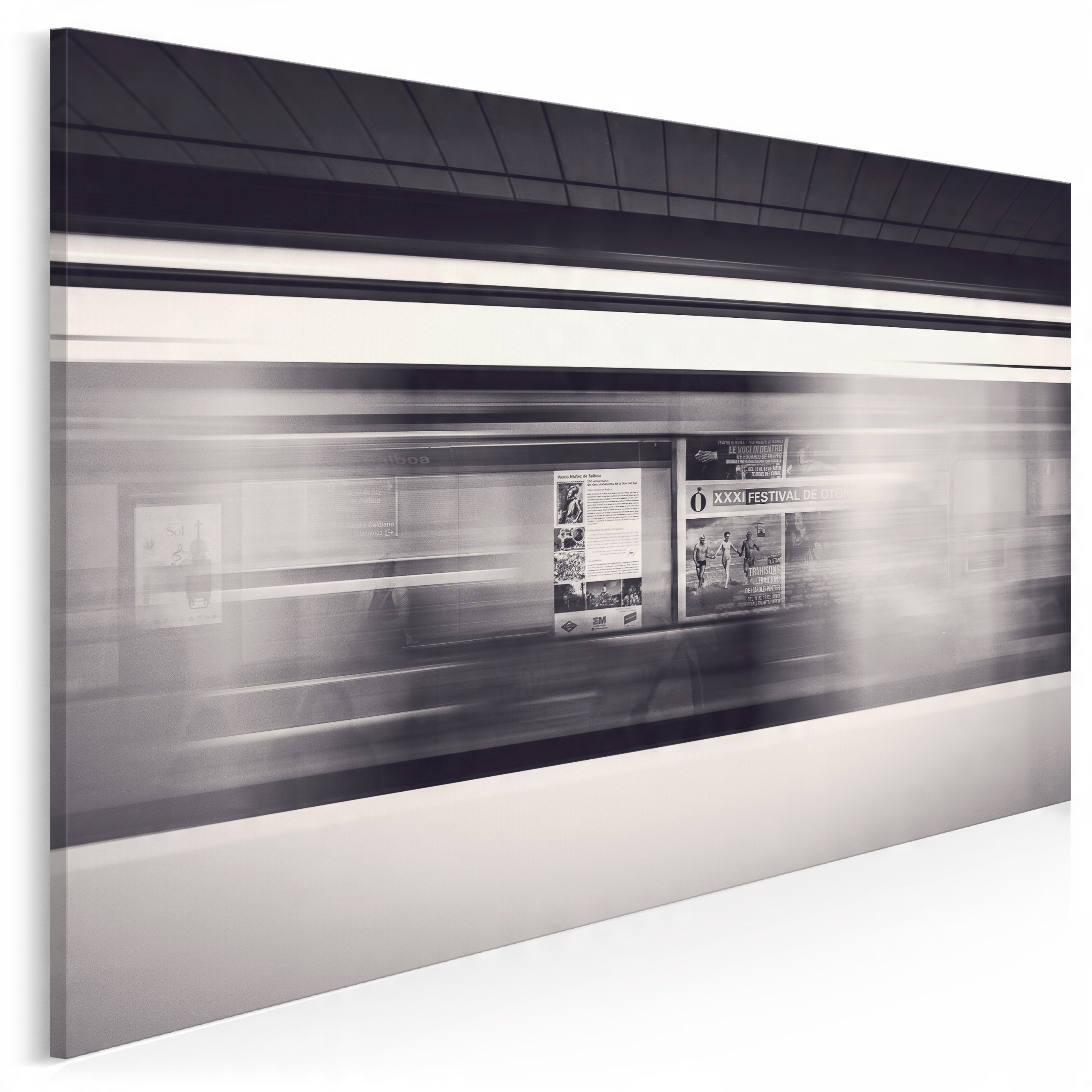 

935901 Fotografia na płótnie Metro Czarno-biały