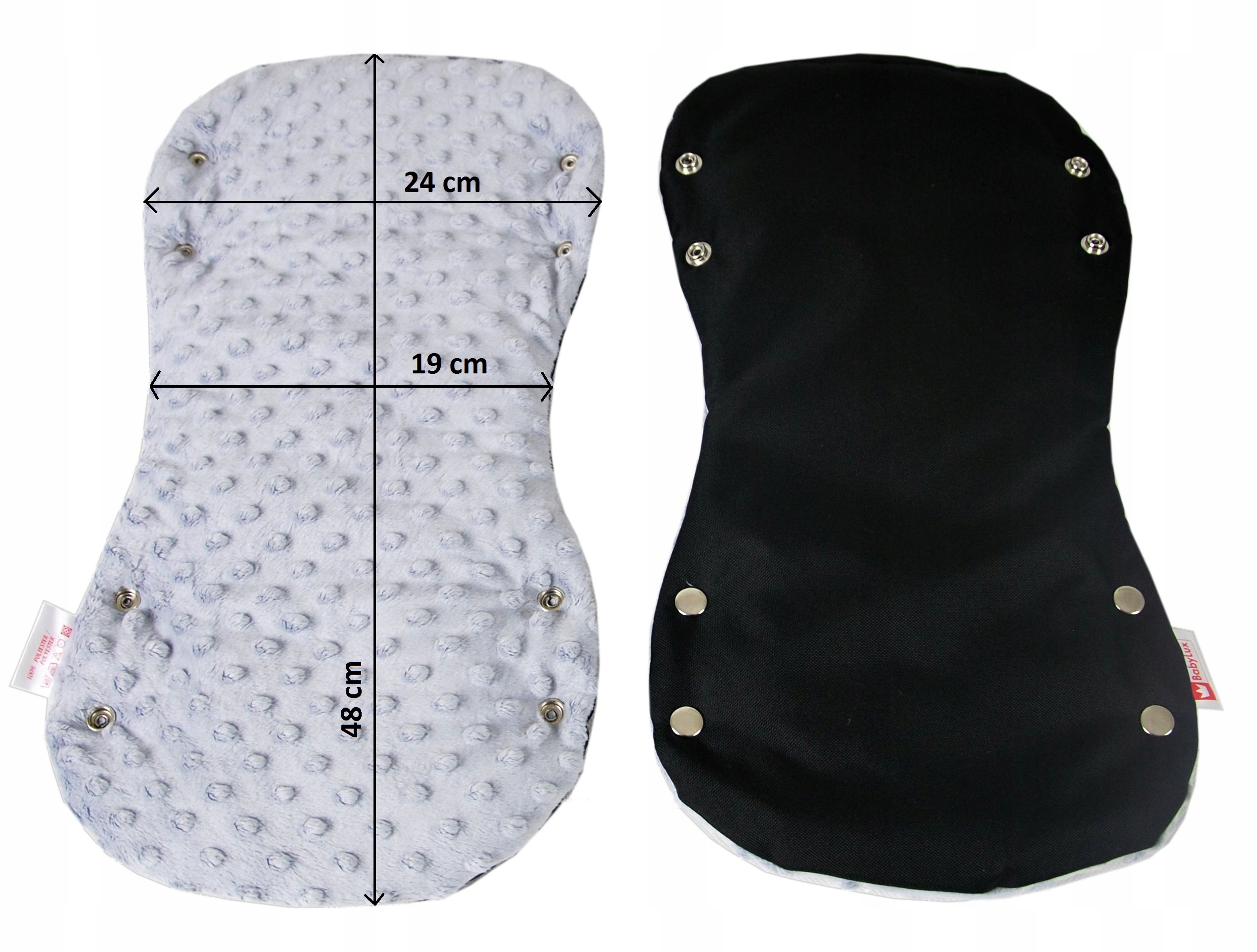 BabyLux RĘKAWICE MUFKI MINKY NA WÓZEK SANKI Kod producenta 5903689793