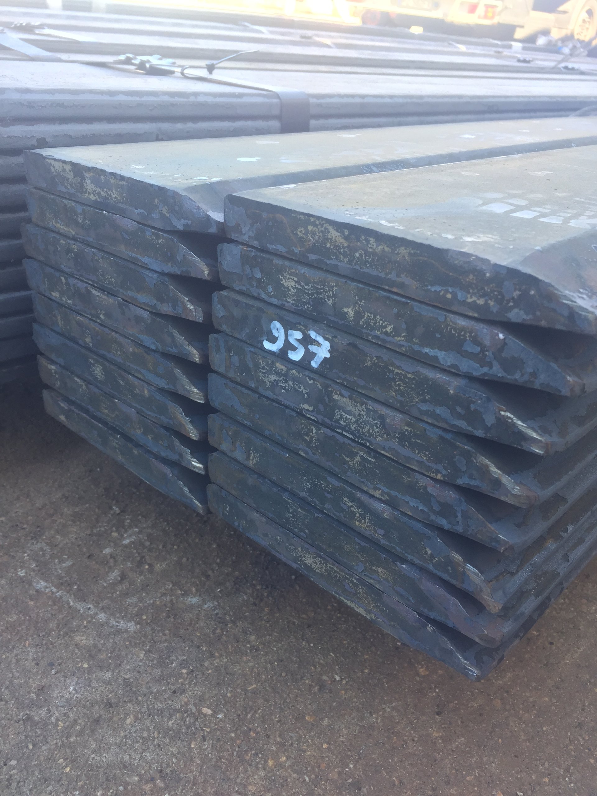 25x200x2500 - Лезвие для ложки / ножа 25x200 x2500mm сталь 500hb