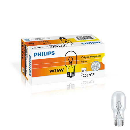 

Philips Żarówki W16W Vision +30% więcej światła