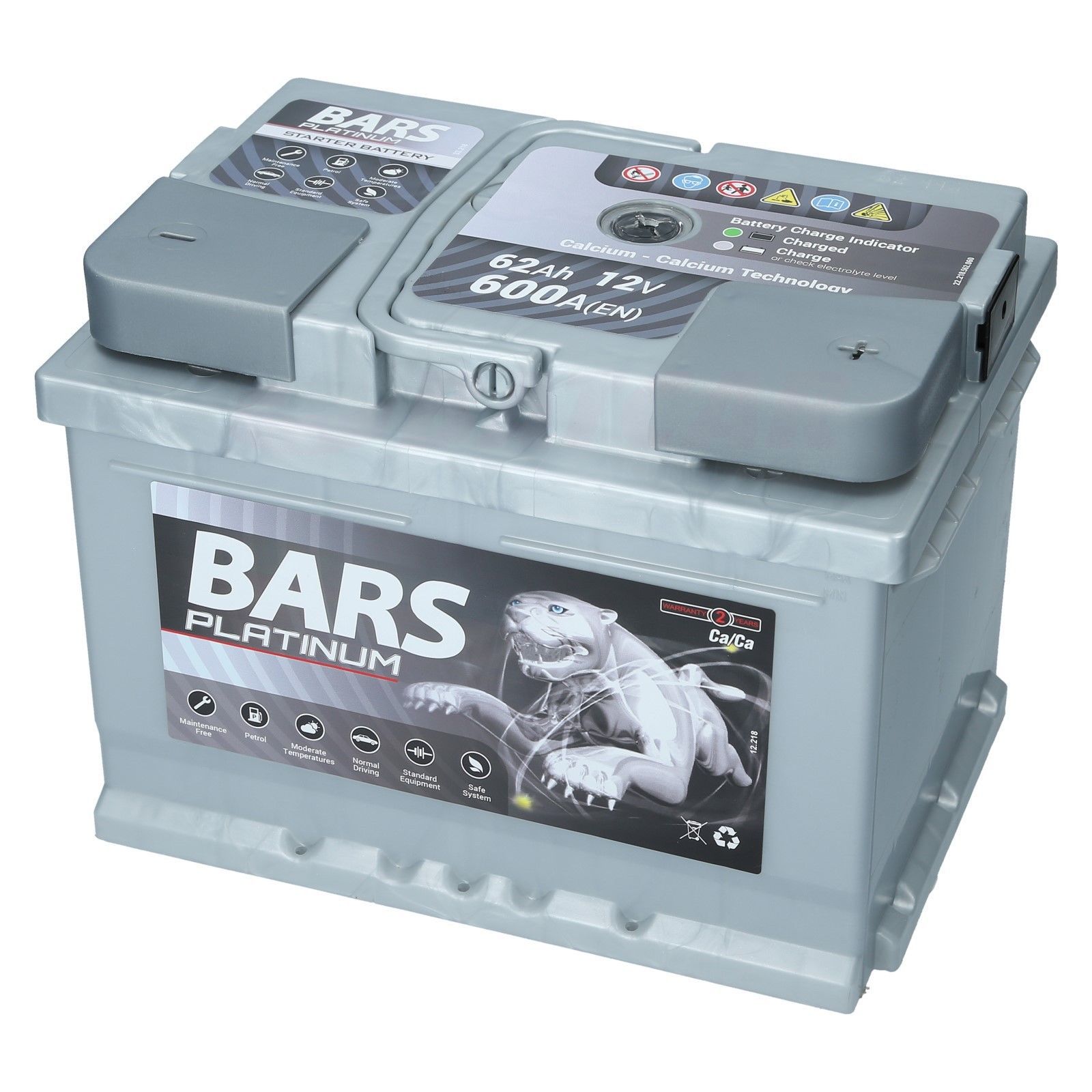 BP62 - Батарея BARS PLATINUM 12V 62Ah 600A (EN)