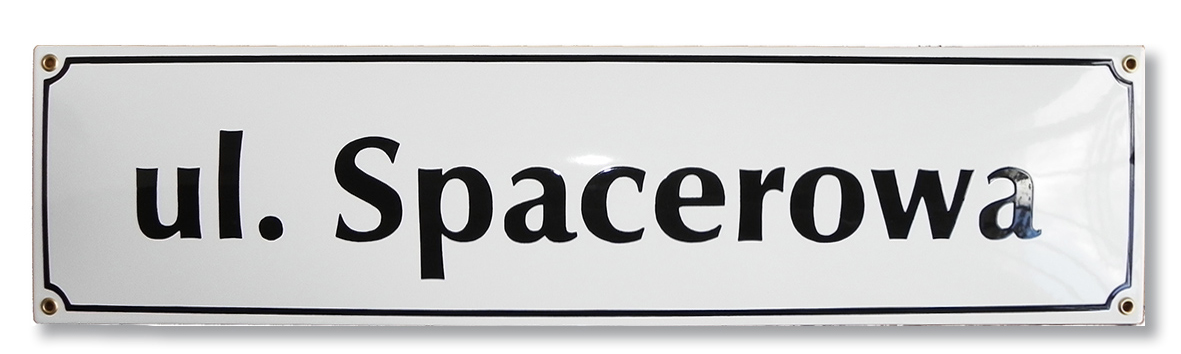 tablica tabliczka uliczna EMALIOWANA 15x60 - GW. Marka inna