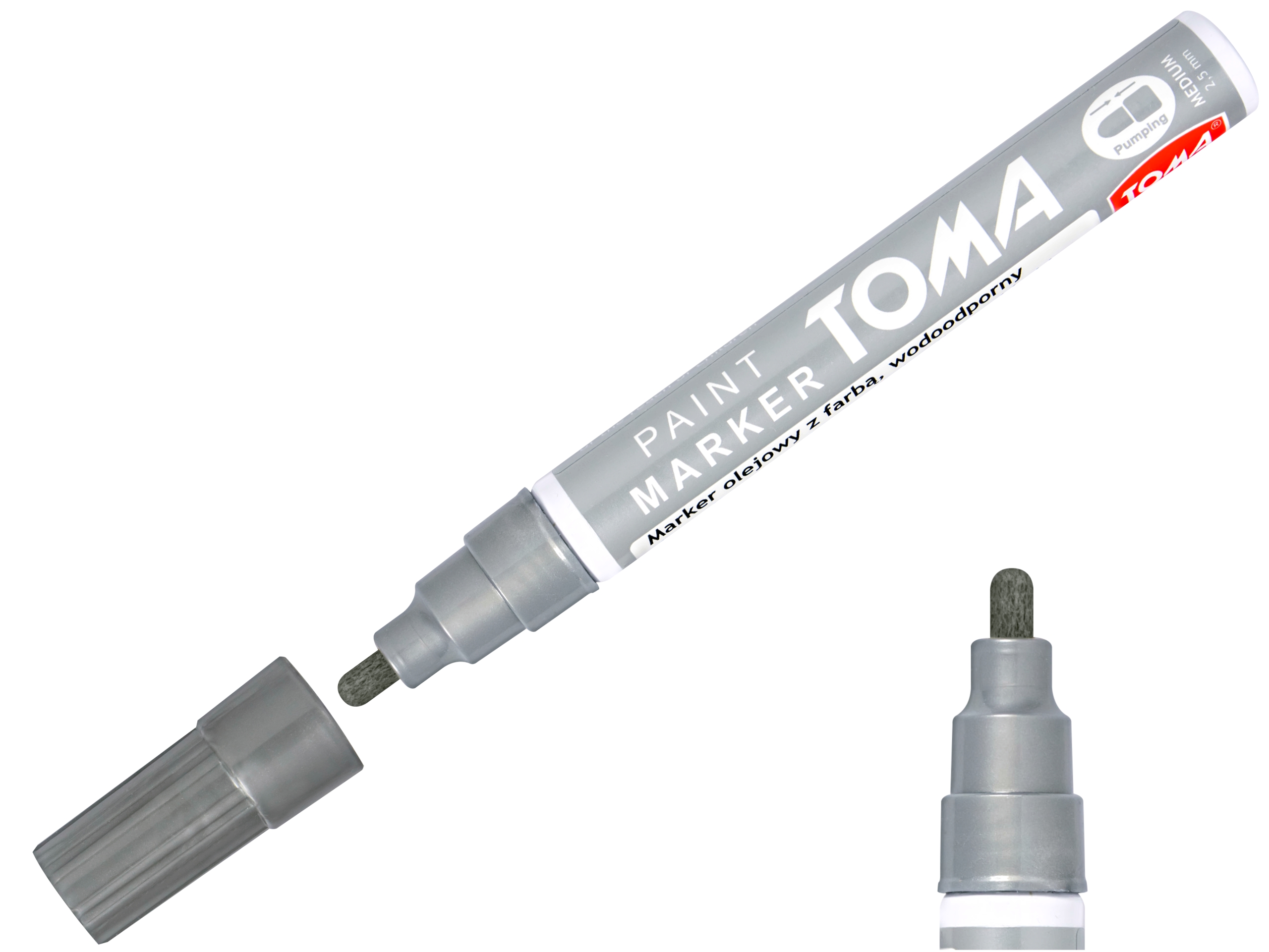 

Marker olejowy olejny Toma TO-440 2,5mm srebrny