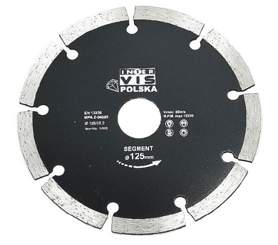 

Tarcza Do Betonu Diamentowa Inter-vis 125 Segment