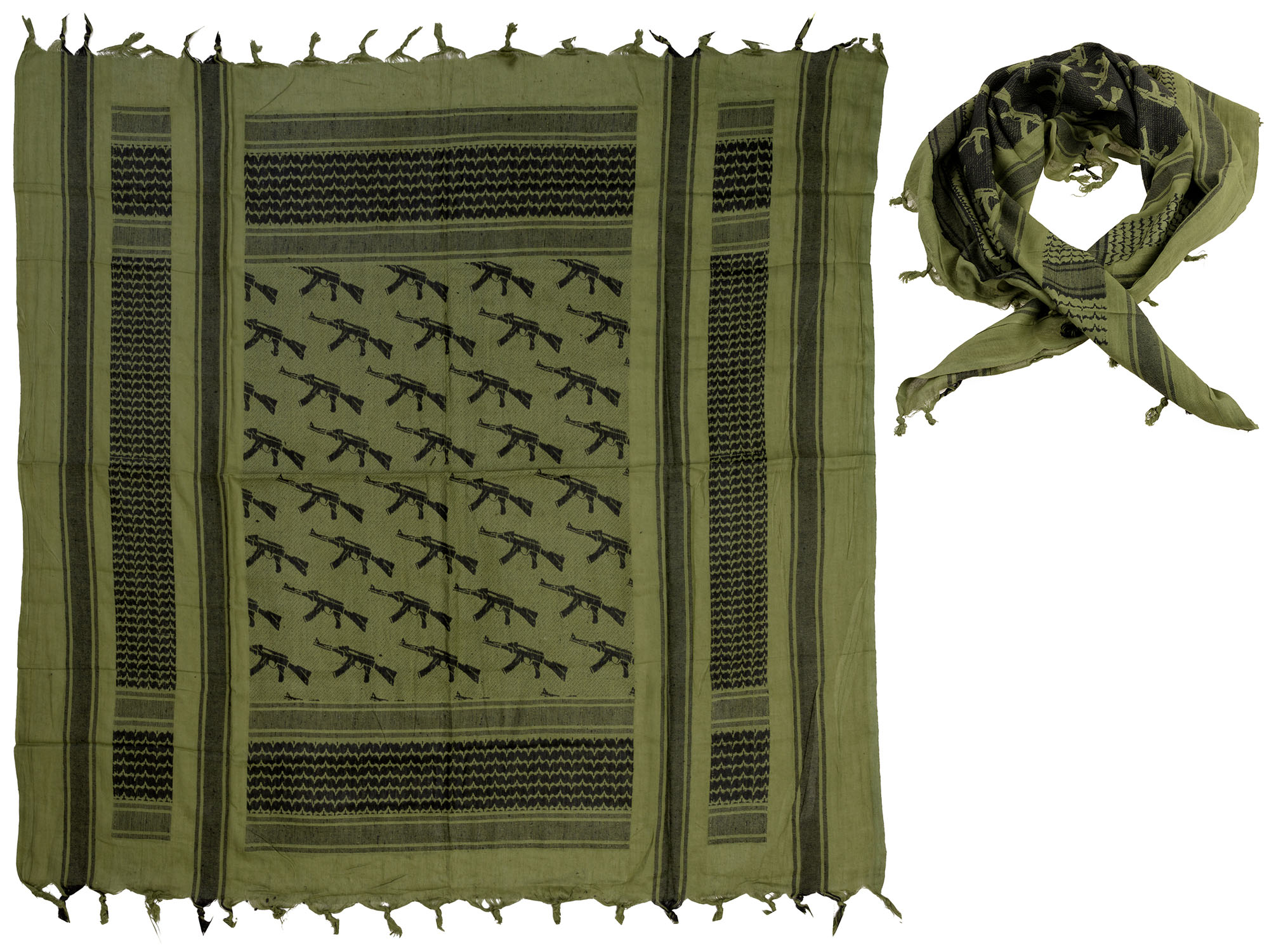 

Kombat Szal Arafatka Shemagh AK47 Czarna Olive