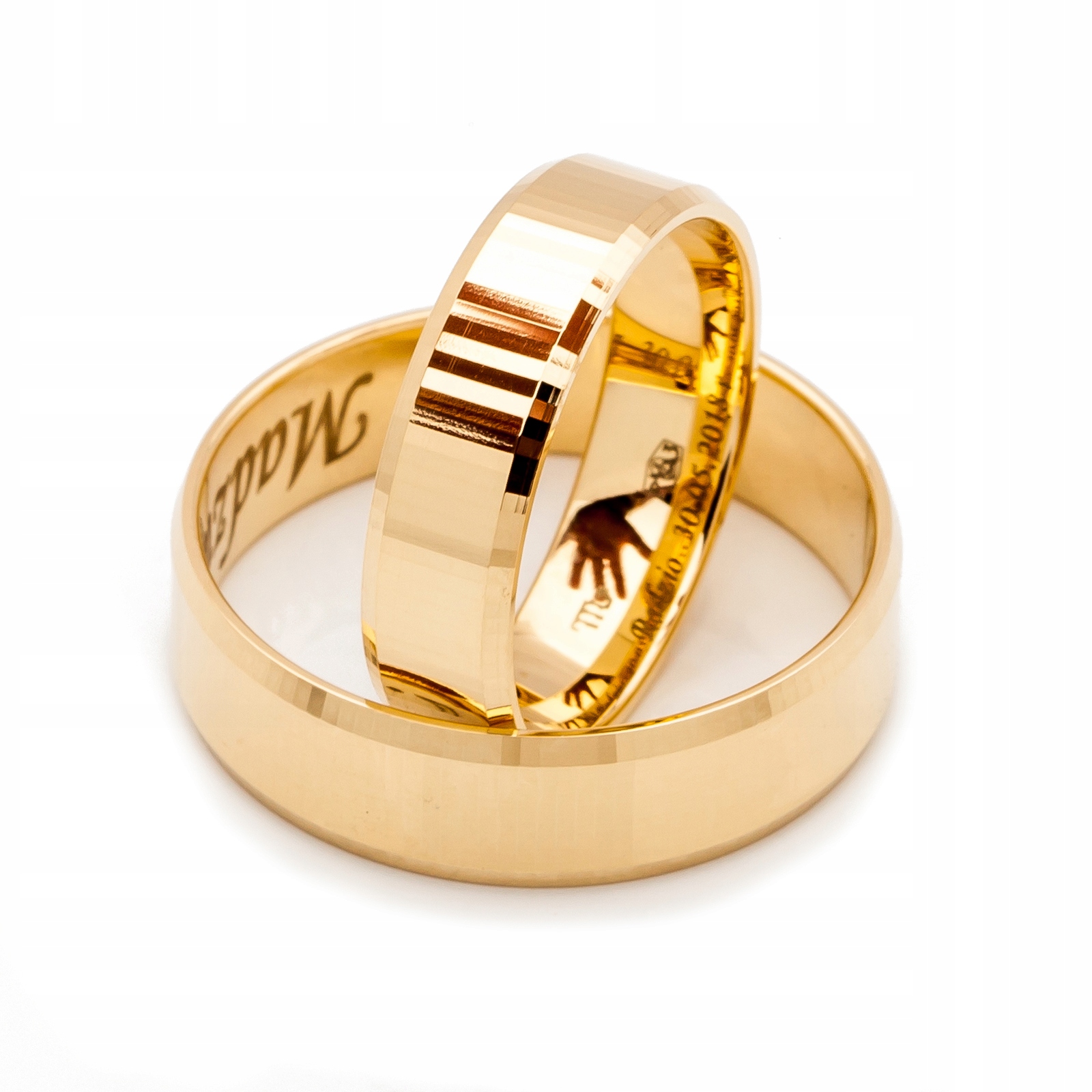14K Diamantové/lesklé Prsteny 6,0 mm A-122