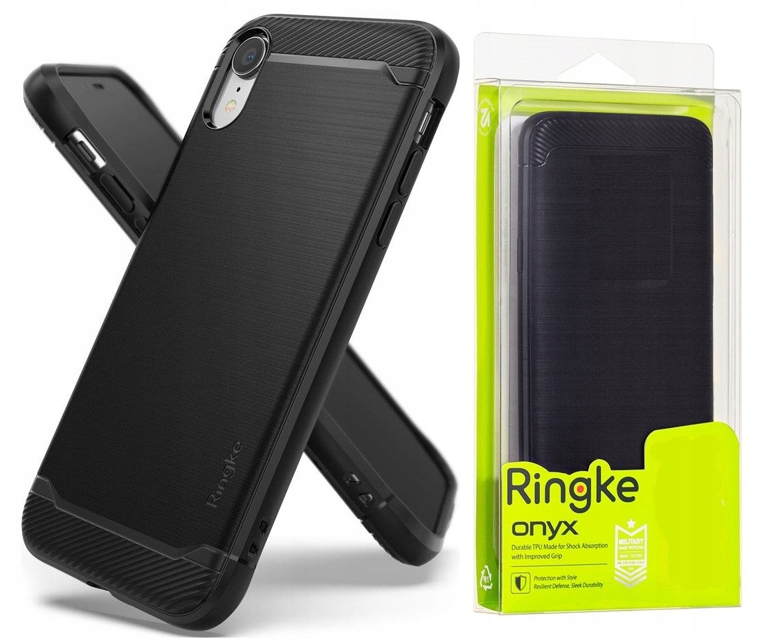 

Silikonowe Etui Ringke Onyx Do Iphone Xr + Szkło