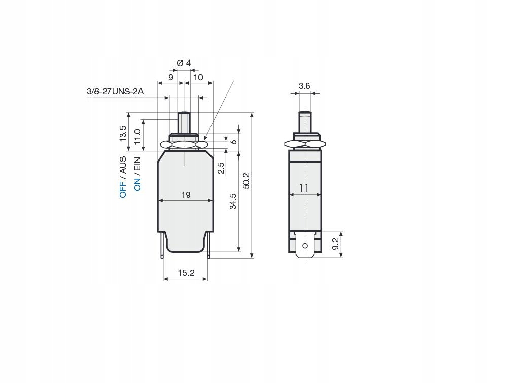 WYŁĄCZNIK TERMICZNY Termik 9A Symbol 9A