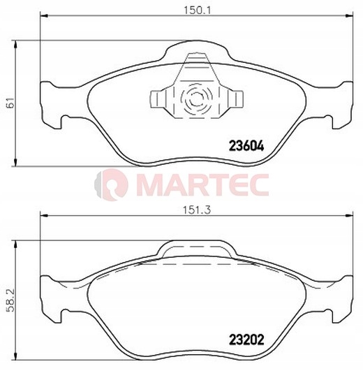 Колодки Гальмівне Перед Ford FIESTA Mk5 2002 - 2008 r Вага продукти з упаковка одиниця вимірювання 3 кг foto 4