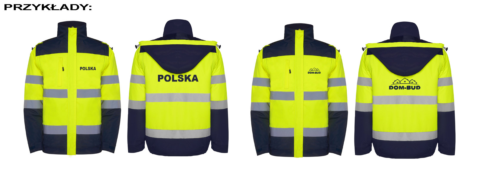 Kurtka ODBLASKOWY z haftem LOGO firma HAFT 2w1 Model 9304