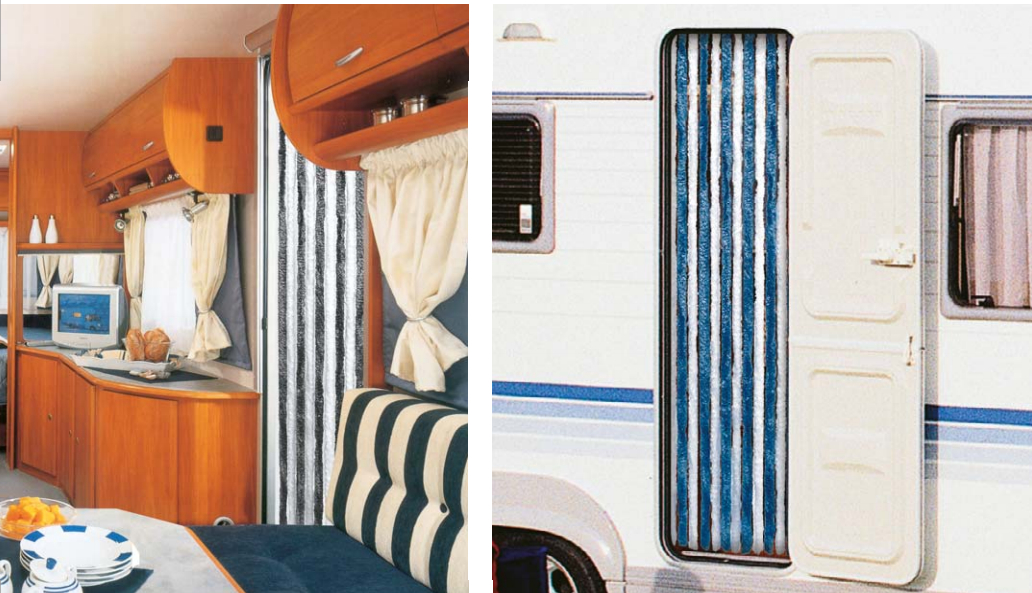 ZASŁONA DRZWIOWA KOTKI FRĘDZLE ARISOL 56 x 185 cm Szerokość górna 56 cm