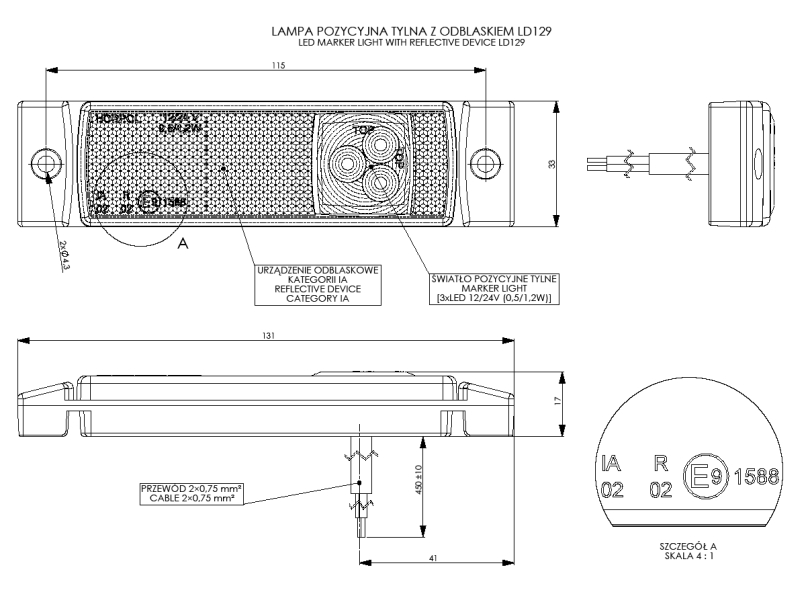 Ld led. LD 129 HORPOL.