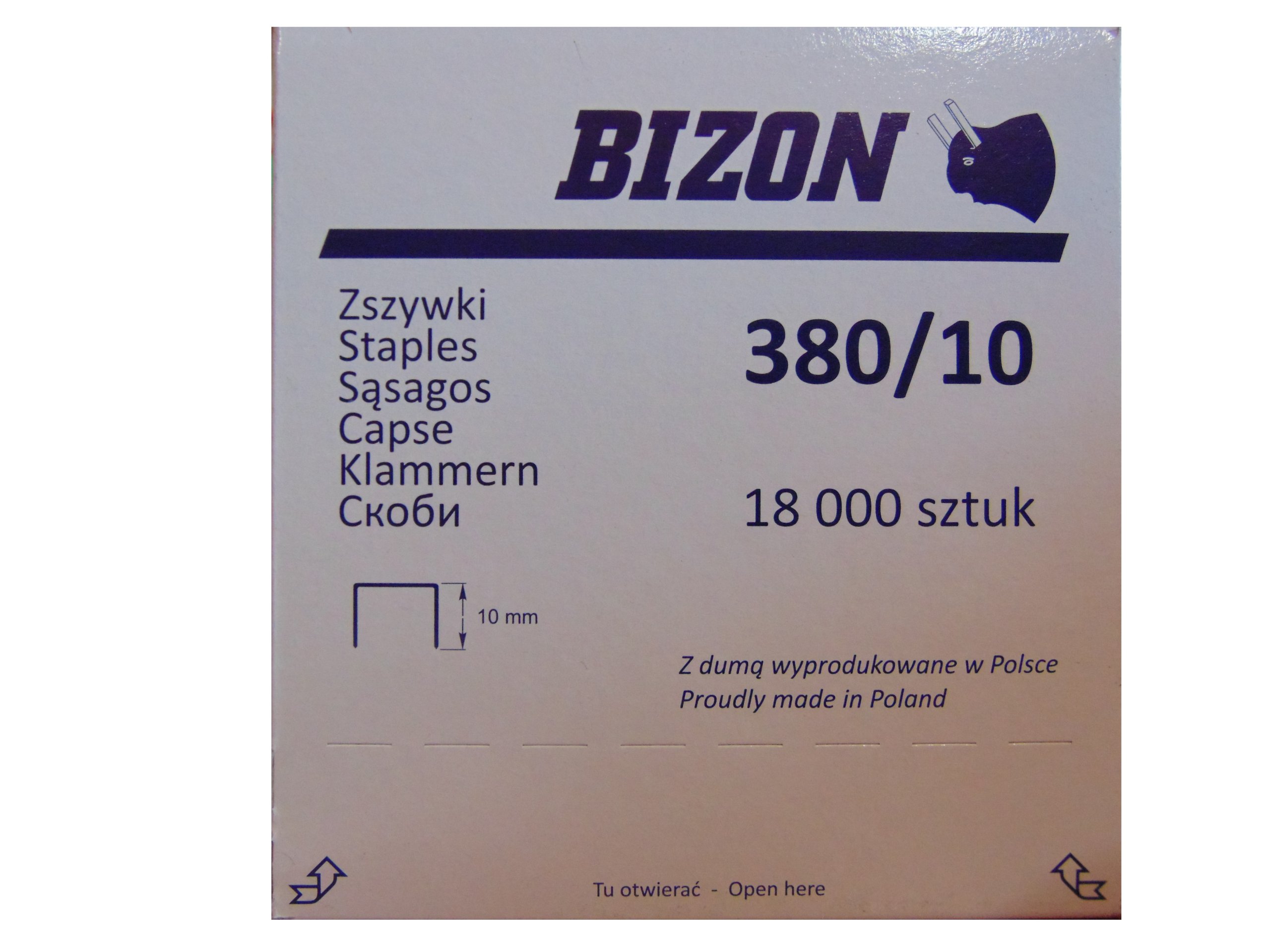 

Zszywki tapicerskie Bizon Bea 380/10 18000szt