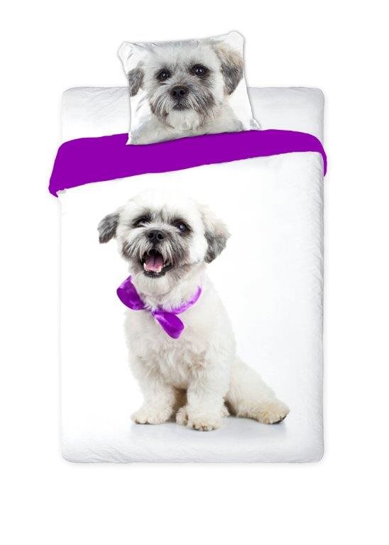 

Pościel 140x200 Piesek Maltańczyk York Shih Tzu