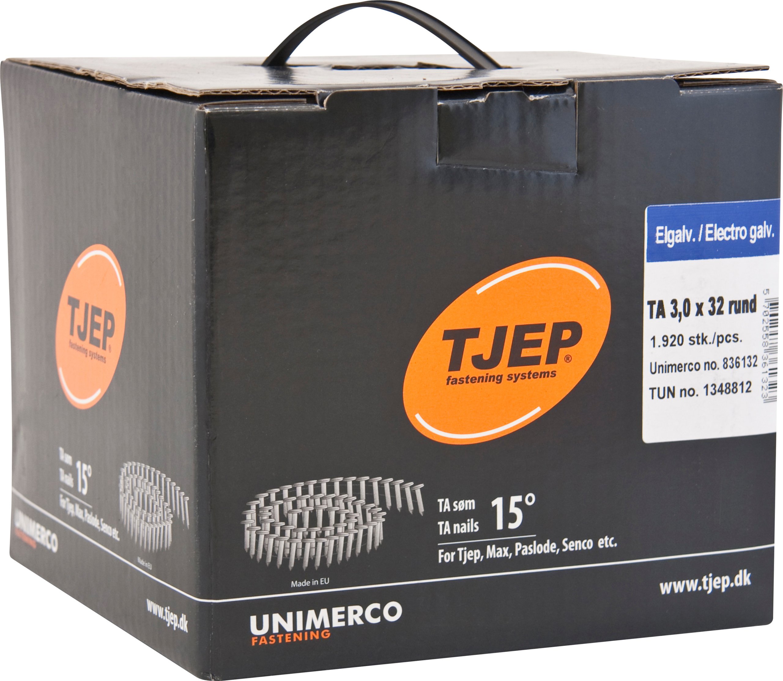 3,0/32 mm gwoździe papowe pierścień galwanizowane Kod producenta 836132