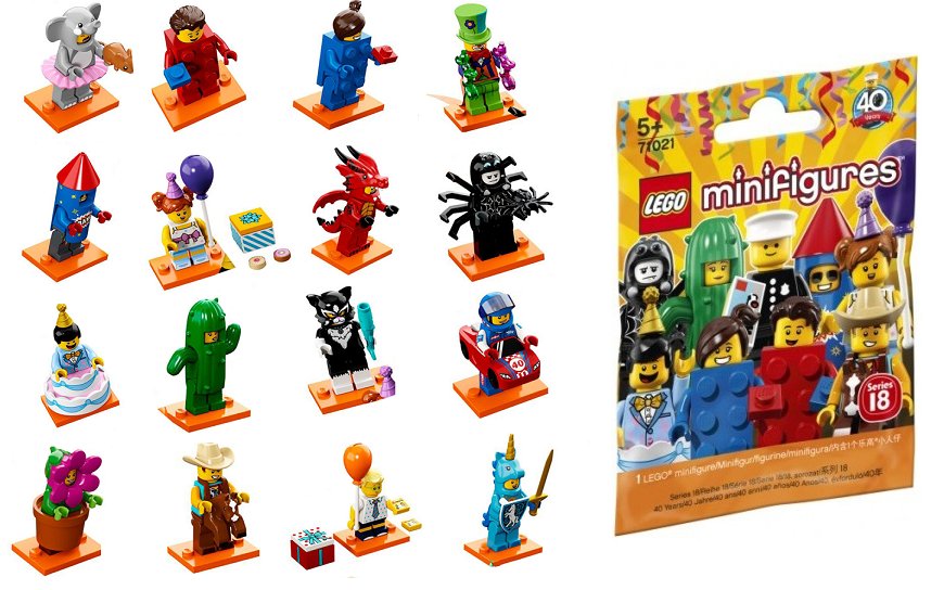 LEGO minifigures figurka seria 18 71021 16078796623 - Allegro.pl