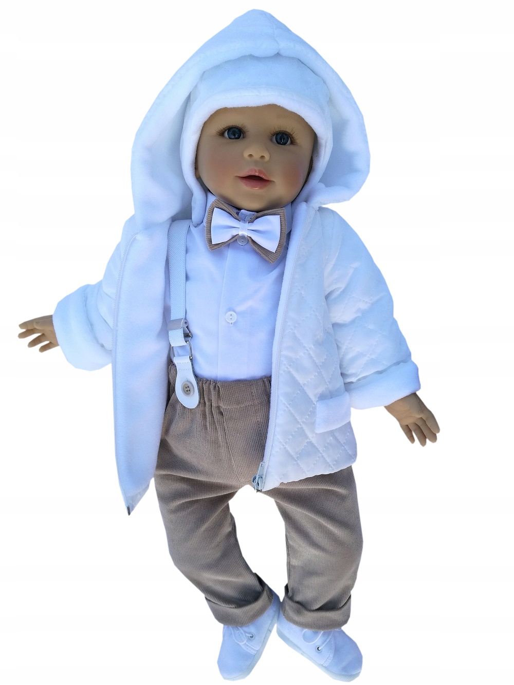 Ubranko do chrztu z kurtką chrzest chłopca R62 Okazje chrzest