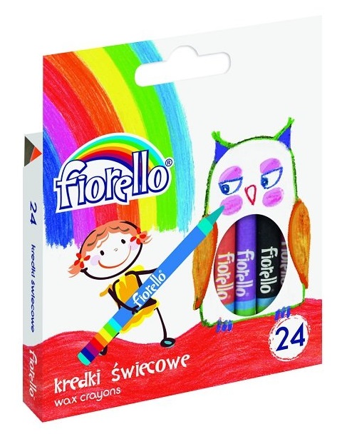 

Kredki Świecowe 24 Wyraziste Fiorello