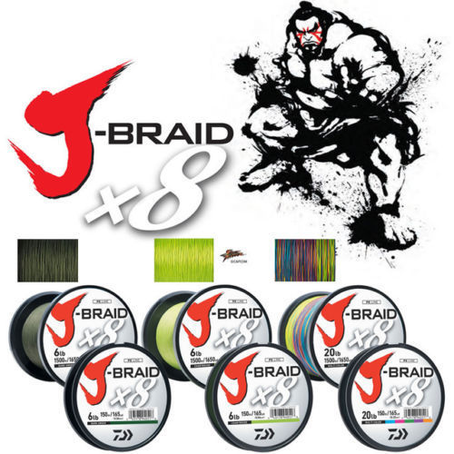

Daiwa J-braid X8 Dark Green 150m 0.06mm 4.0kg