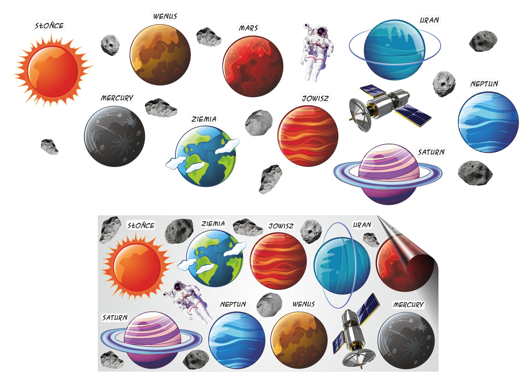 Naklejki Dlya Detej Cosmos Planety Solnechnoj Sistemy B U Kupit V Ukraine Iz Evropy Cena V Internet Magazine Luxpl