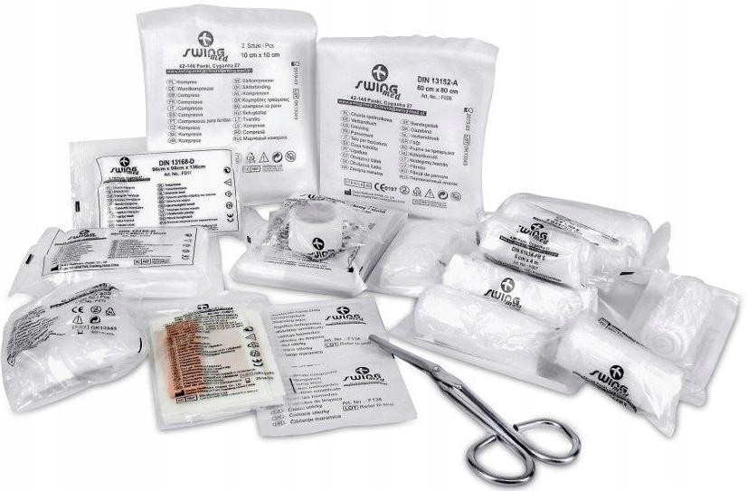 APTECZKA TORBA WOJSKOWA TURYSTYCZNA TAKTYCZNA + WYPOSAŻENIE CZARNA Model ARMY first and kit