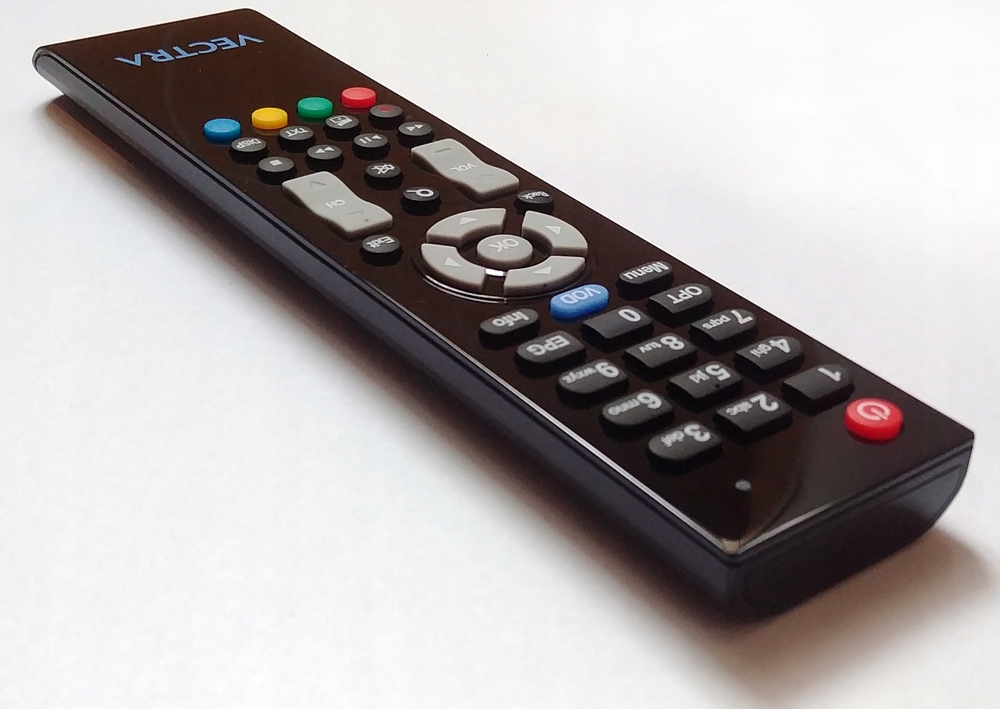 Pilot do dekoderów telewizji kablowej VECTRA -BLUE Kod producenta CS