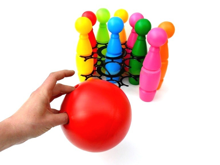 Kręgle Maxi w Koszyku - Zabawa z Klasą dla Dzieci Płeć chłopcy dziewczynki