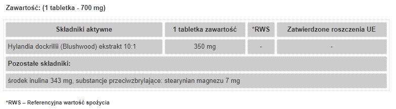 Hylandia dockrillii 200 tabletek Marka Natural Pharm