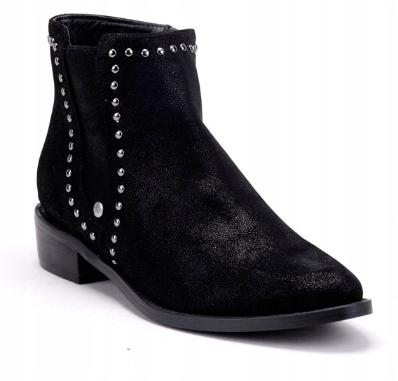 

Big Star Czarne Damskie Botki Sztyblety BB274529