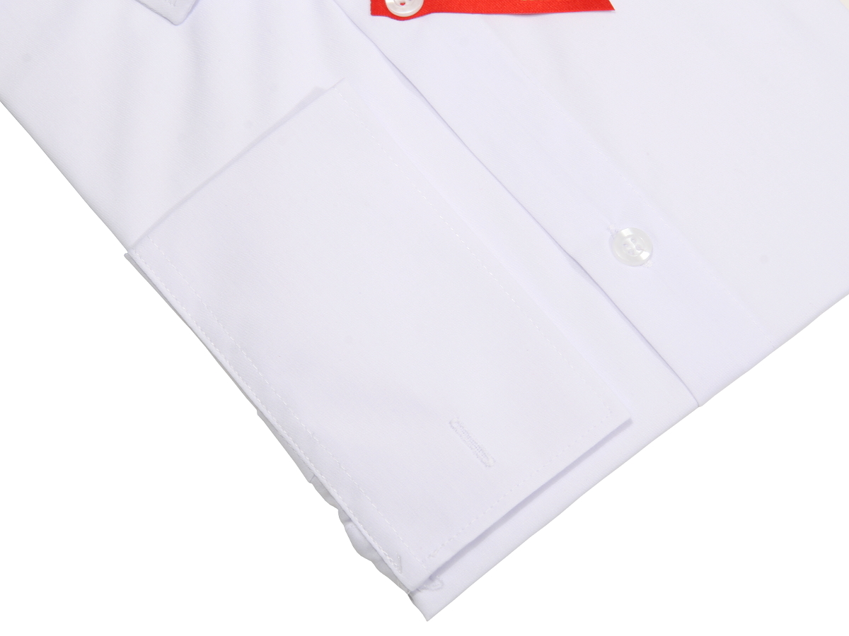 KOSZULA BIAŁA GŁADKA 42 164-170 SLIM FIT Rozmiar kołnierzyka 42