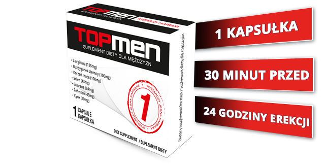 TOPMEN 1 TAB - NA BARDZO MOCNĄ POTENCJĘ EREKCJĘ! EAN (GTIN) 5903268072817
