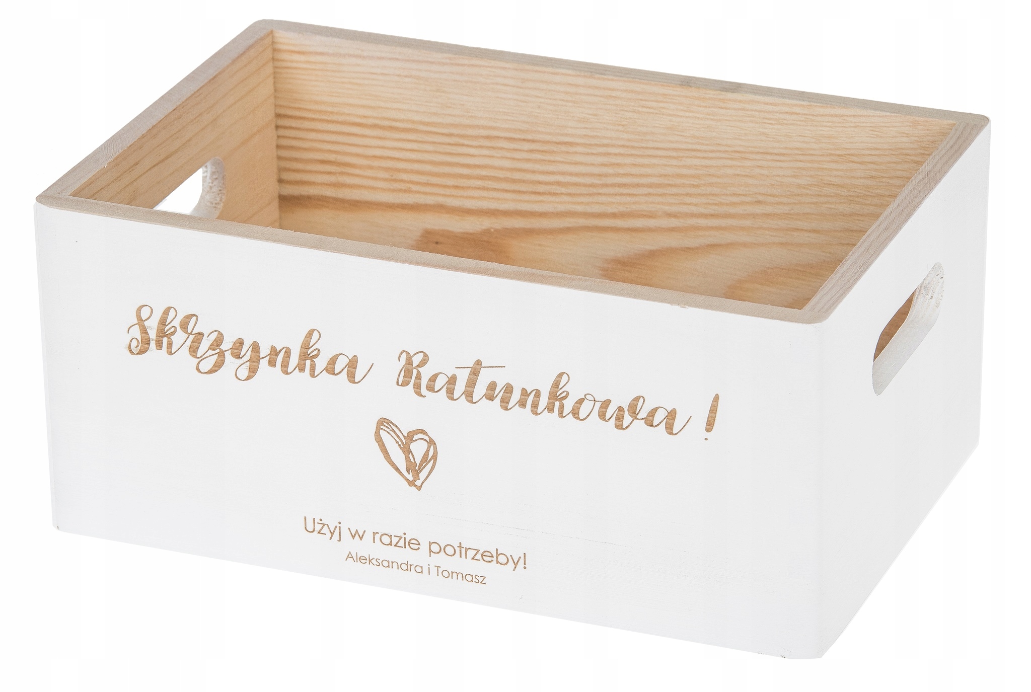 

Skrzynka Ratunkowa biała apteczka Wesele Grawer
