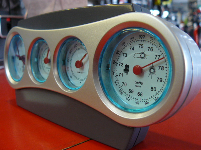 TERMOMETR ZEGAR HYDROMETR BAROMETR STACJA POGODOWA Marka SUMEX