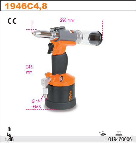 СИЛА 8900Н БЕТА 1946К/4.8 КЛЕПАЛЬЩИКА ВОЗДУХА