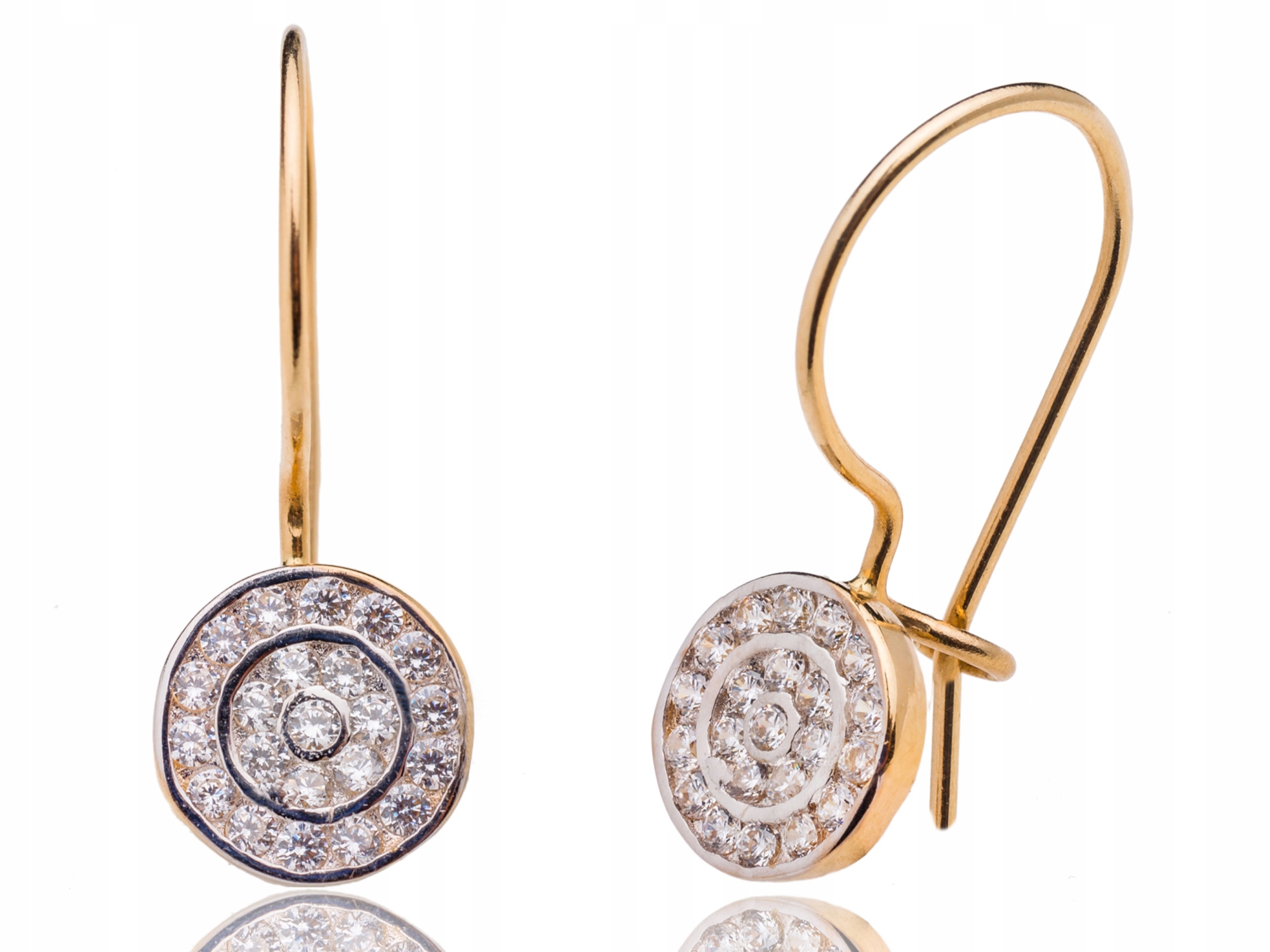 Zlaté Dámské Náušnice Se Zirkony Zlato 585