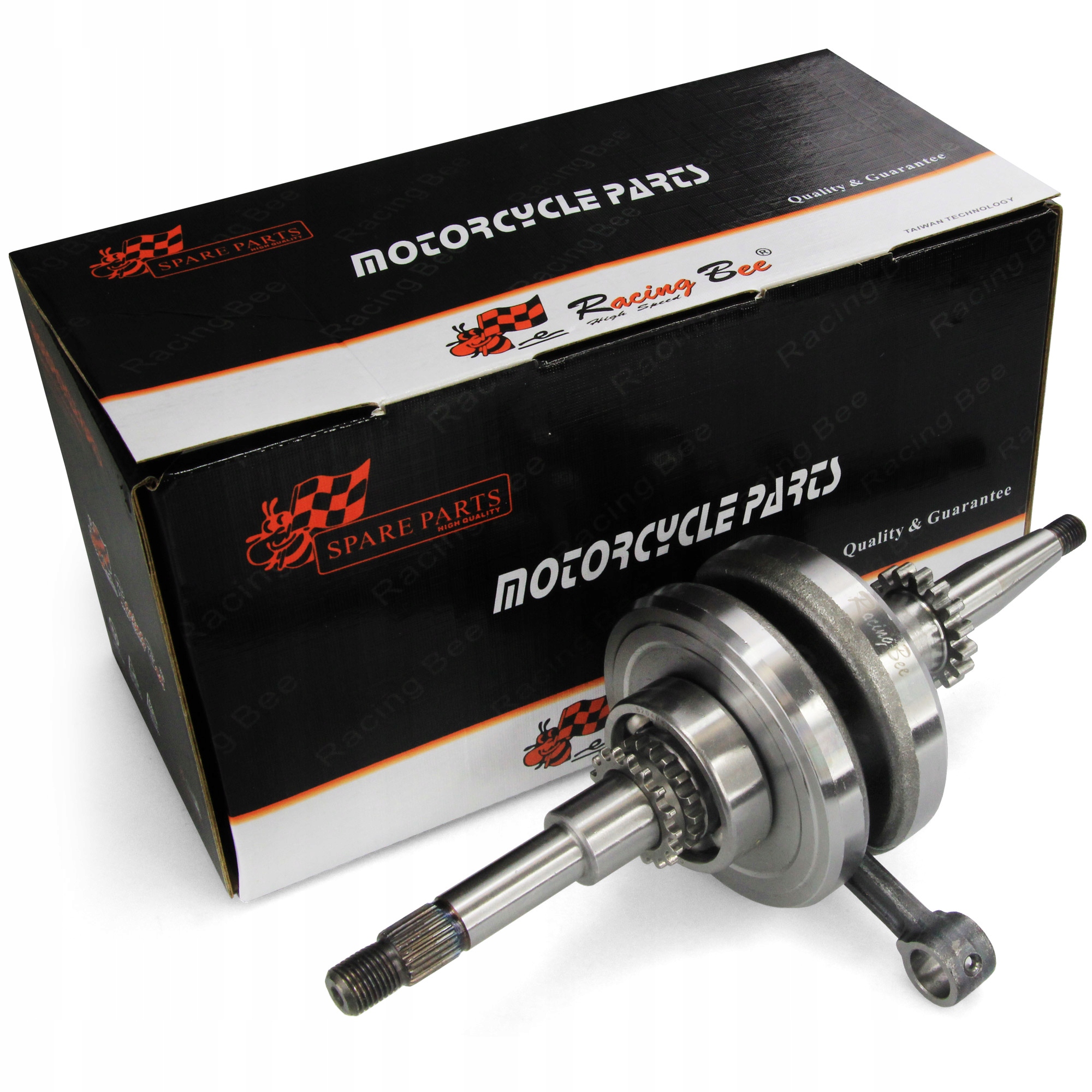 RB-0198655111 - CRANKSHAFT SCOOTER 50/80 4T GY6 22Z RACING BEE