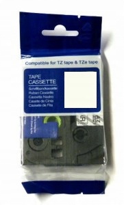 

Taśma zam. Brother TZE-161 36mm Black/Clear