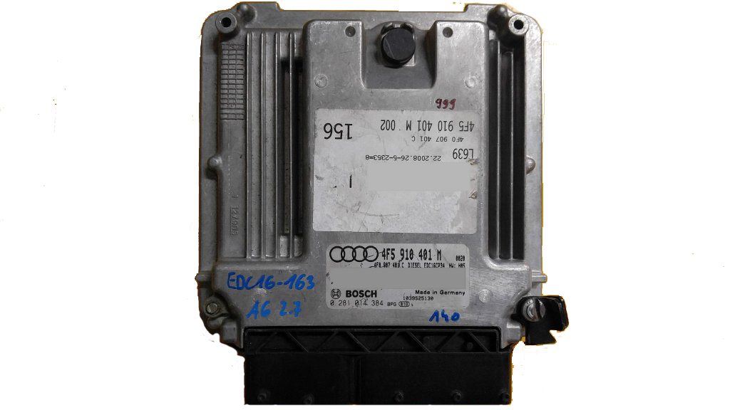 ECU AUDI A6 2.7 0281014384 4F5910401M EDC16-163