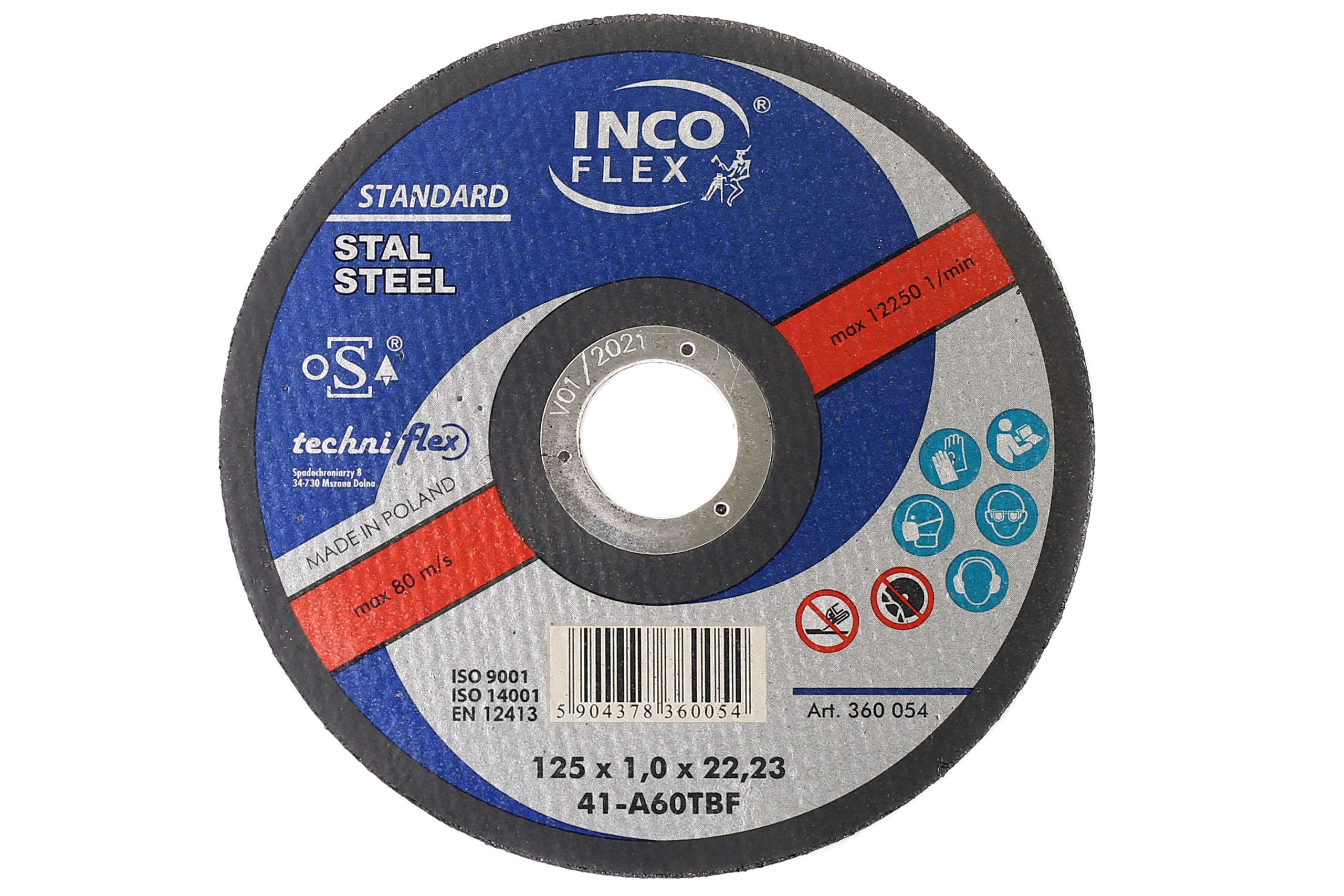 

Tarcza do cięcia Stal 125/1.0 mm Inco-flex