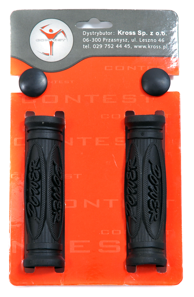 CHWYTY GRIP KROSS POWER HY900 CZARNE GUMA ZAŚLEPKI Marka Kross