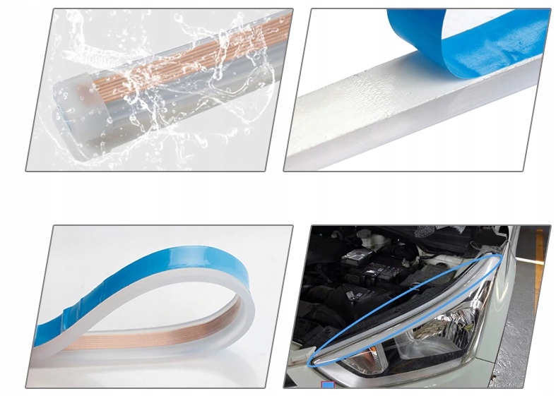 SWIATLA DRL LED PLYWAJACY KIERUNKOWSKAZ ANIMACJA Installation side front left