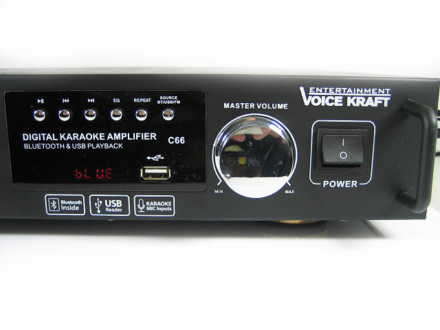 WZMACNIACZ AMPLITUNER STEREO BLUETOOTH USB MP3 FM Moc wyjściowa 8Ω 100 W