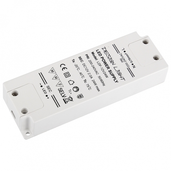 

Zasilacz do żarówek Led Taśm 230V/12V DC 24W Plus