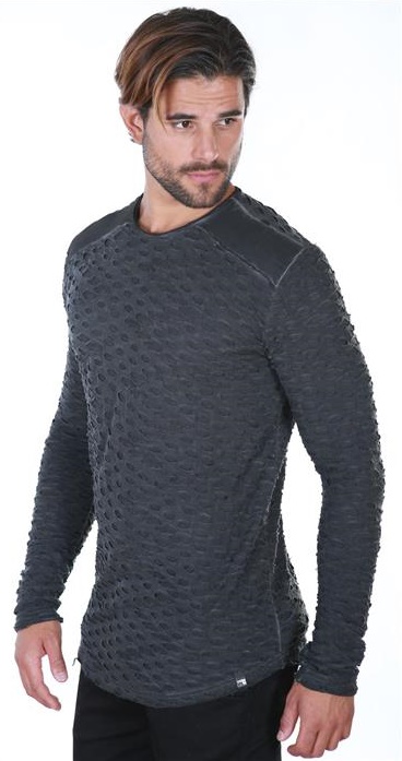 

Trendy Longsleeve Dziury Black XL