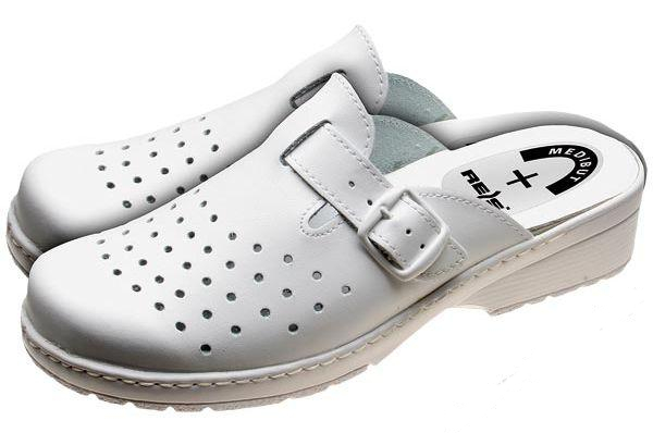 

Buty Klapki Damskie Białe Zdrowotne Wk