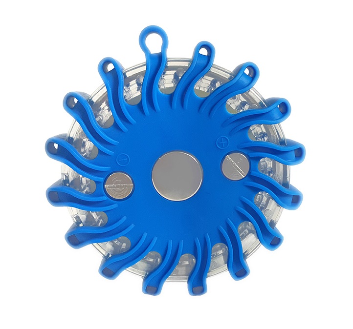 LAMPA OSTRZEGAWCZA NIEBIESKA AKUMULATOR FLARA LED Producent części Inny