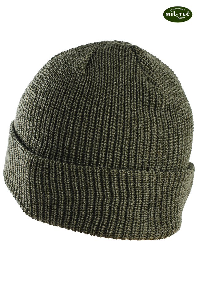 Ciepła CZAPKA ZIMOWA Watch Cap Wełniana - OLIV Płeć mężczyzna