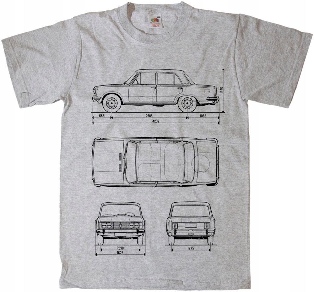 

Fiat 125p Duży Fiat koszulka z nadrukiem