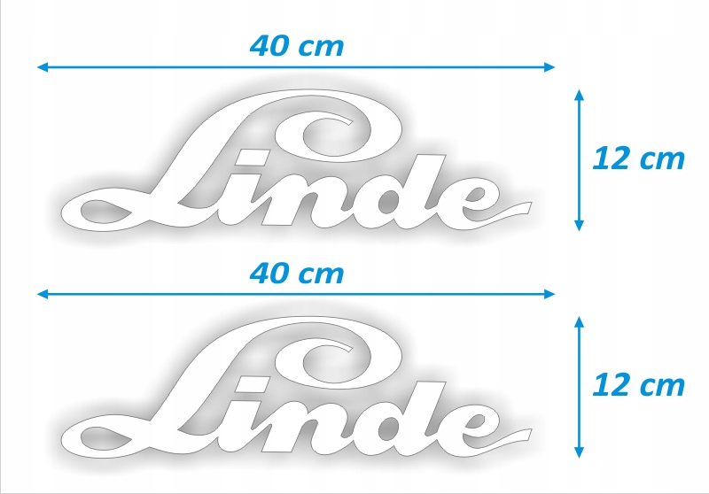 Наклейка наклейки наклейки-LINDE - 2 шт. - Белый